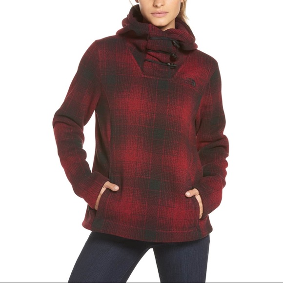 north face crescent hooded pullover